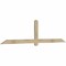 Ekena Millwork Eugene Rough Sawn Timber Gable Bracket, Douglas Fir, 96"W x 24"H x 2"D x 4"F, 6/12 Pitch GBW096X24X0204EUG00RDF - alternate 5
